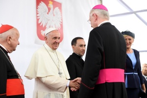 papież franciszek i arcybiskup stanisław gądecki